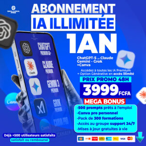 PACK IA 1 An Illimité + 6 BONUS EXCLUSIFS